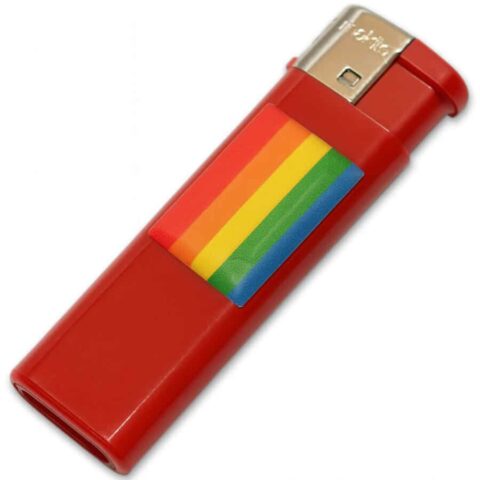 Briquet fuscia avec drapeau lgbt