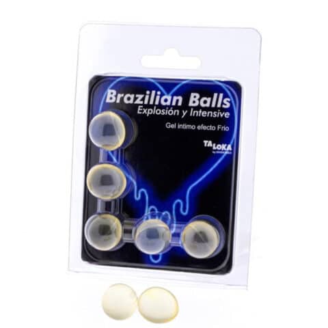 5 Balles brésiliennes gel excitant effet froid & vibration — TALOKA