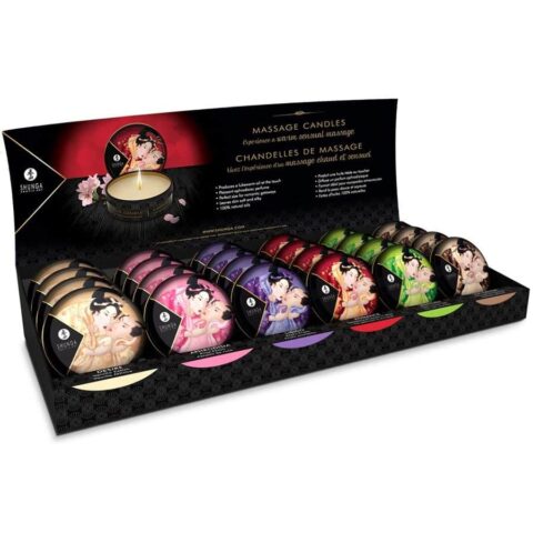Mini caresse à la bougie présentoir bougies de massage 24 unités — SHUNGA
