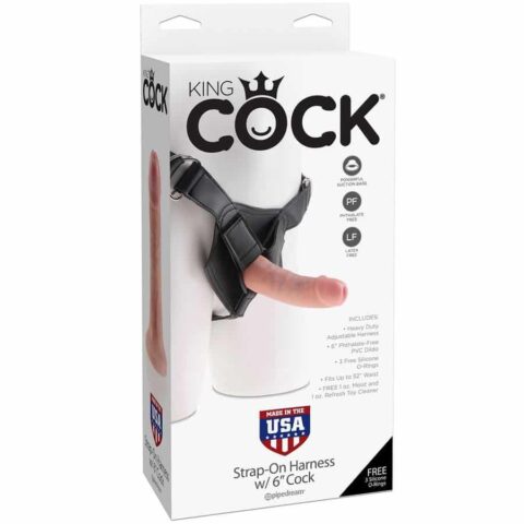 King cock harnais avec pénis réaliste 15,20 CM — KING COCK