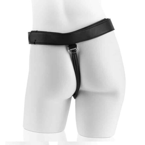 Harnais avec pénis noir réaliste 22,9 CM — KING COCK