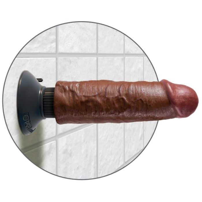 Bite vibrante marron 15,24 CM — KING COCK, vue 5