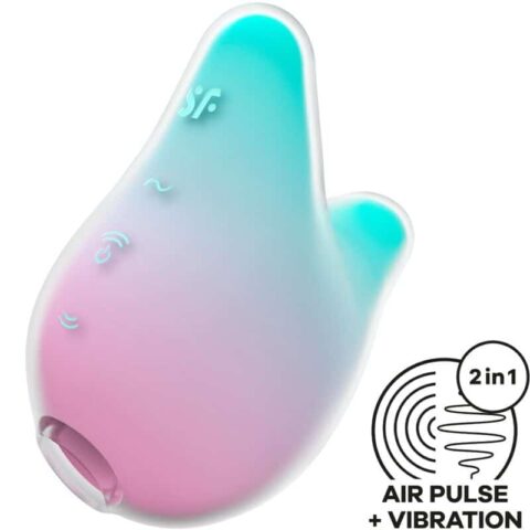 Mermaid vibes stimulateur & vibrateur menthe et rose — SATISFYER