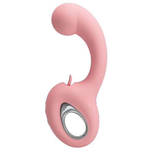 Vibrateur point G + stimulateur de clitoris erynnyes 10 vibrations rose — PRETTY LOVE