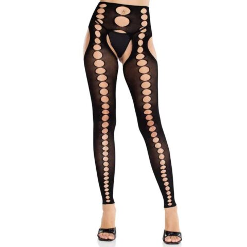 Bas opaques sans couture et sans bretelles noirs — LEG AVENUE