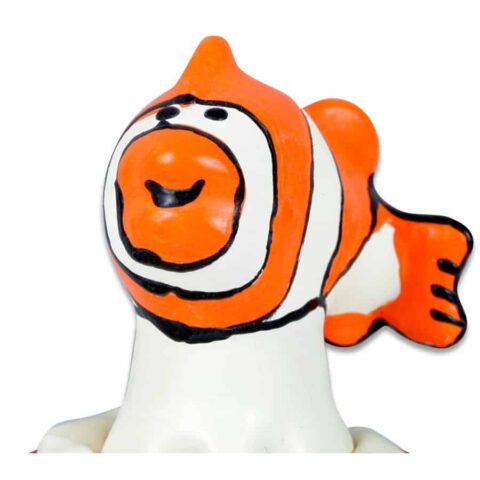 Préservatifs fantaisie peints à la main poisson orange — CONDOMERIE