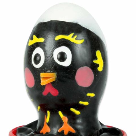 Préservatifs fantaisie peints à la main poulet noir — CONDOMERIE