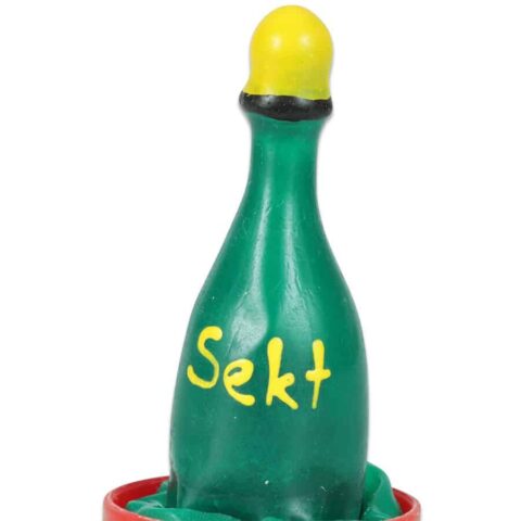 Préservatifs fantaisie peints à la main champagne — CONDOMERIE