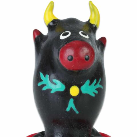 Préservatifs fantaisie peints à la main taureau noir modèle 1 — CONDOMERIE