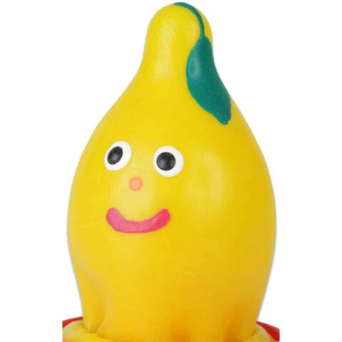 Préservatifs fantaisie peints à la main citron — CONDOMERIE