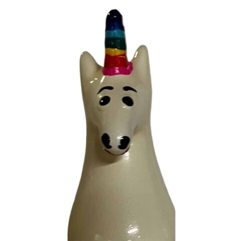 Préservatifs fantaisie peints à la main licorne arc-en-ciel — CONDOMERIE
