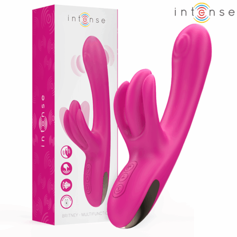 Britney vibrateur lapin multifonction 23 CM rose — INTENSE