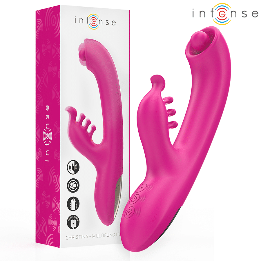 Christina vibrateur lapin multifonction 22,5 CM rose — INTENSE