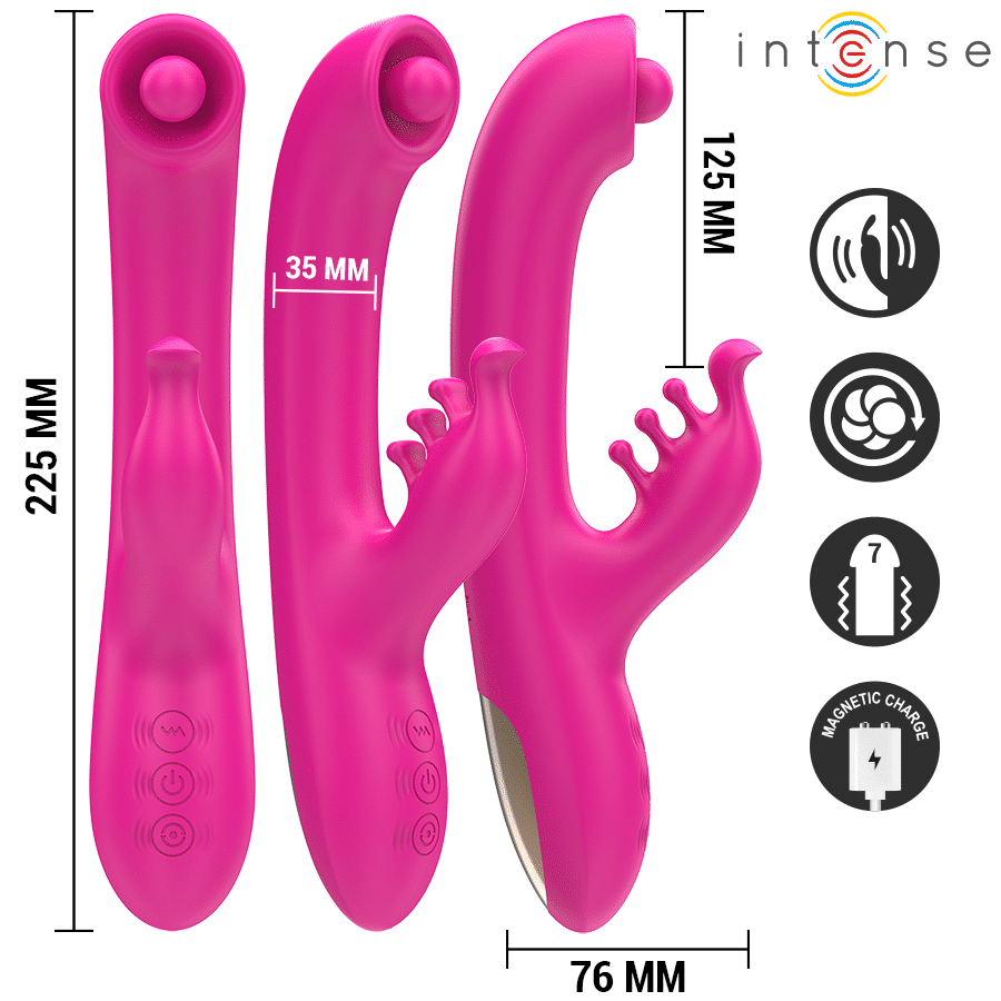 Christina vibrateur lapin multifonction 22,5 CM rose — INTENSE, vue 3
