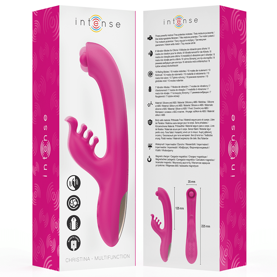 Christina vibrateur lapin multifonction 22,5 CM rose — INTENSE, vue 8