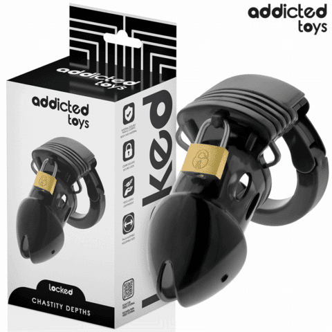 Cage à pénis chasteté profondeur 7,5 CM — ADDICTED TOYS LOCKED