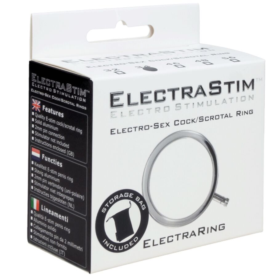 Electrarings anneau pénis en métal 34 MM — ELECTRASTIM, vue 3
