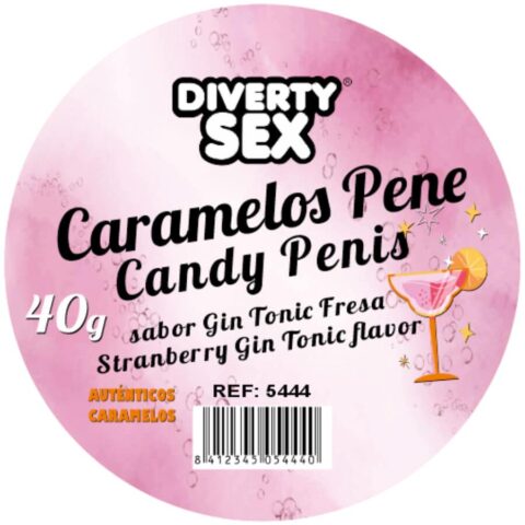 20 Bonbons pénis à la saveur GIN & tonic — DIABLO PICANTE