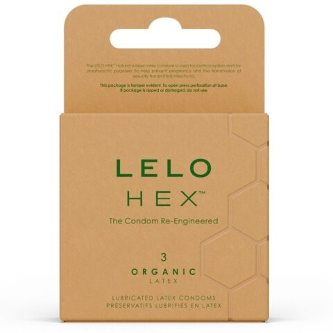 HEX boîte de préservatifs biologiques 3 unités
