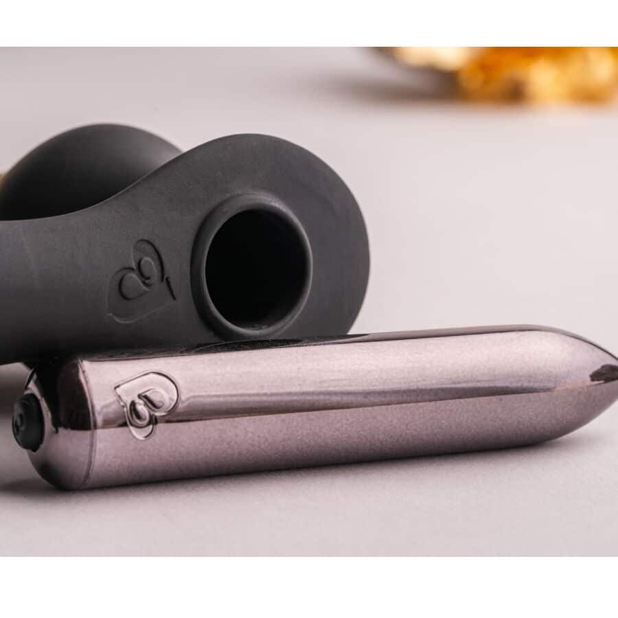 Ro-zen RRO plug anal avec anneau pénis vibrant noir — ROCKS-OFF, vue 5