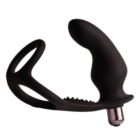 Ro-zen RRO plug anal avec anneau pénis vibrant noir