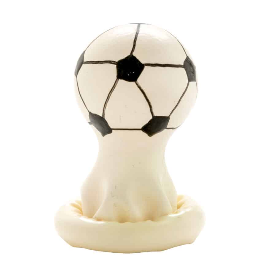 Préservatifs fantaisie peints à la main football — CONDOMERIE, vue 3