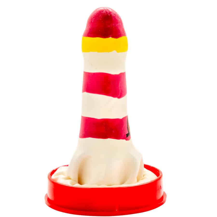 Préservatifs fantaisie peints à la main phare — CONDOMERIE, vue 2