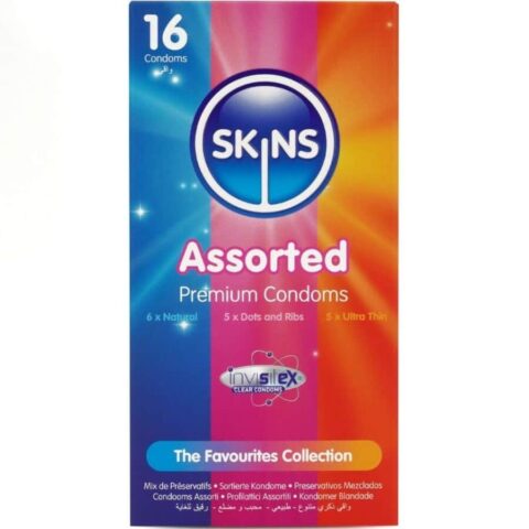 Pack de 16 préservatifs premium assortis