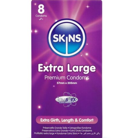 Pack de 8 préservatifs extra larges premium