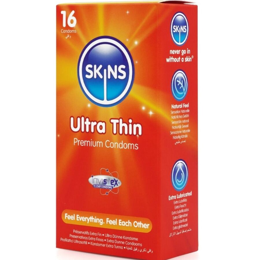 Pack de 16 préservatifs ultra fins premium — SKINS, vue 2