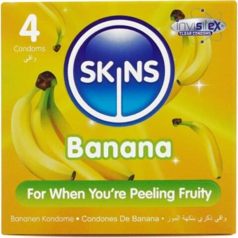 Pack de 4 préservatifs banane premium — SKINS