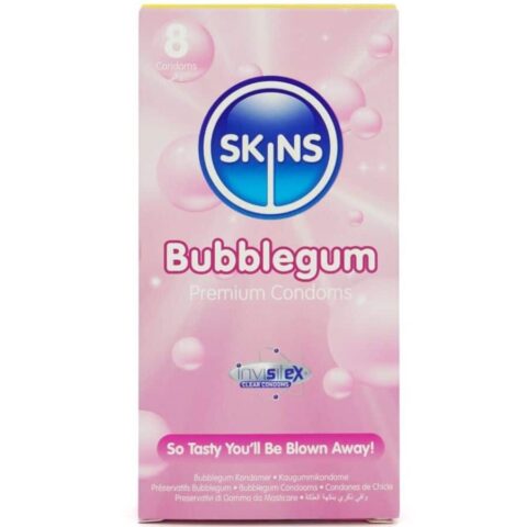 Pack de 8 préservatifs premium bubblegum — SKINS