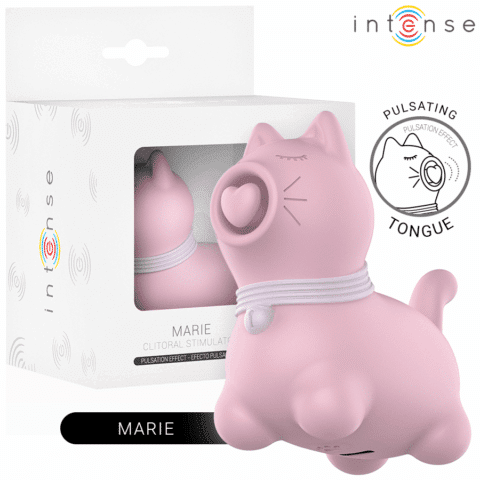 Stimulateur de langue effet pulsation marie pink — INTENSE