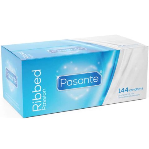 Préservatifs passion côtelés boîte 144 unités — PASANTE