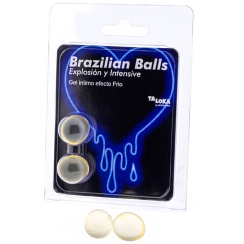 2 Balles brésiliennes gel excitant effet froid & vibration — TALOKA