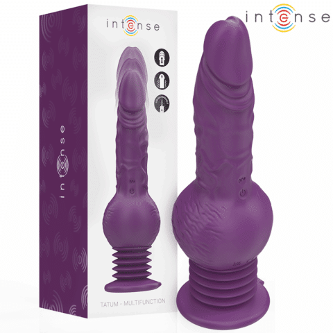 Vibrateur multifonction tatum avec vibration de haut en bas 24 CM violet — INTENSE
