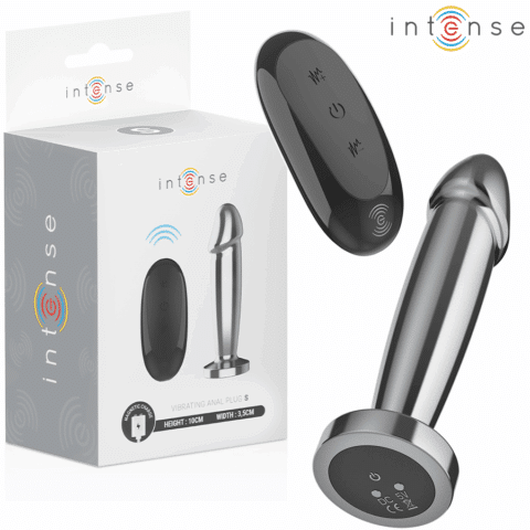 Plug anal 10 vibrations gode métallique avec télécommande S