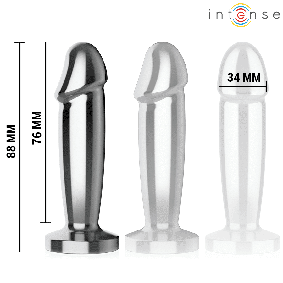 Plug anal 10 vibrations gode métallique avec télécommande S — INTENSE, vue 5