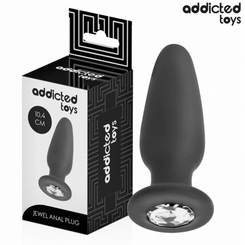 Plug anal avec bijou taille M 10,4 CM — ADDICTED TOYS