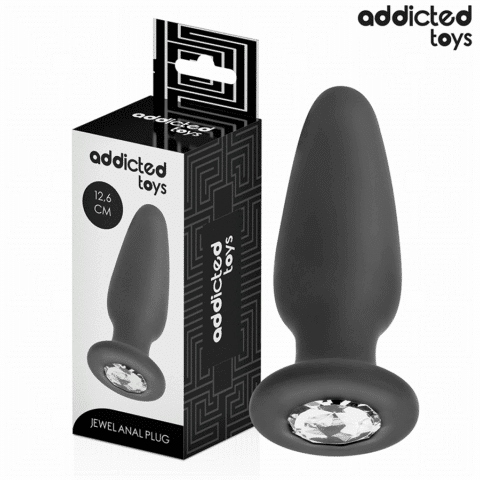 Plug anal avec bijou taille L 12,6 CM — ADDICTED TOYS