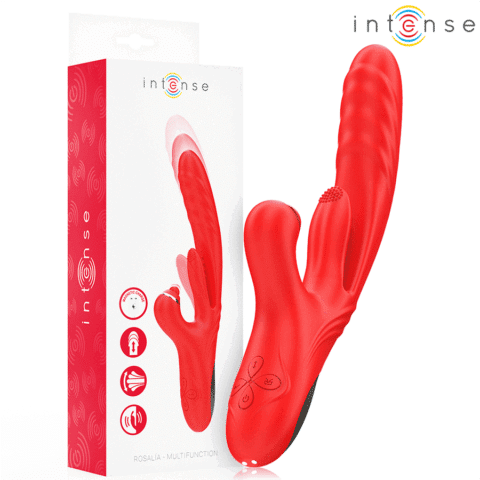 Rosalia vibrateur multifonction 3 en 1 rouge — INTENSE