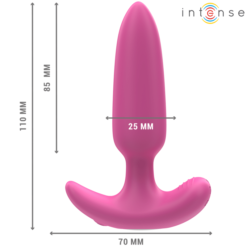 Ross anal plug 10 vibrations rose télécommande — INTENSE, vue 3