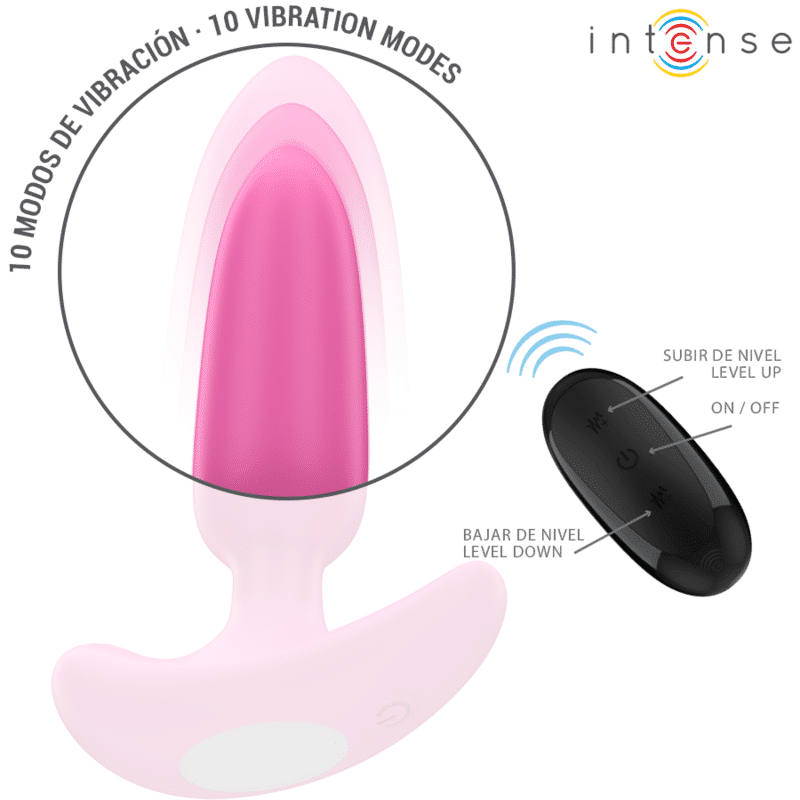 Ross anal plug 10 vibrations rose télécommande — INTENSE, vue 5