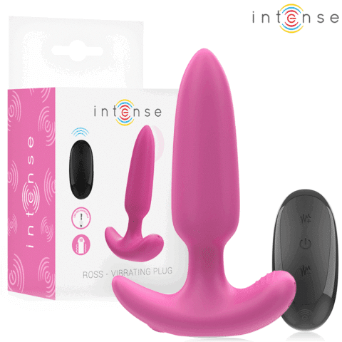 Ross anal plug 10 vibrations rose télécommande — INTENSE