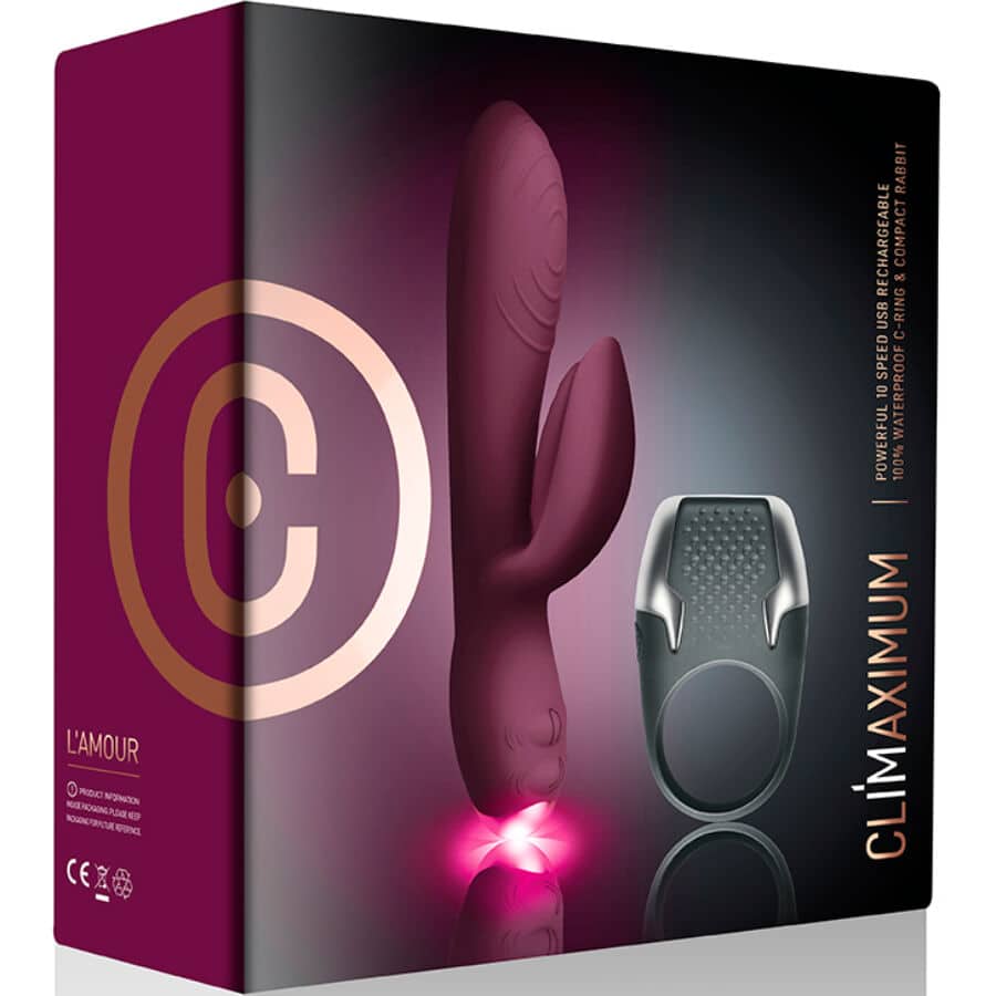 Lamour KIT vibrateur rabbit + anneau pénitensif à LED — CLIMAXIMUM, vue 4