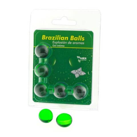5 Boules brésiliennes gel intime menthe — TALOKA