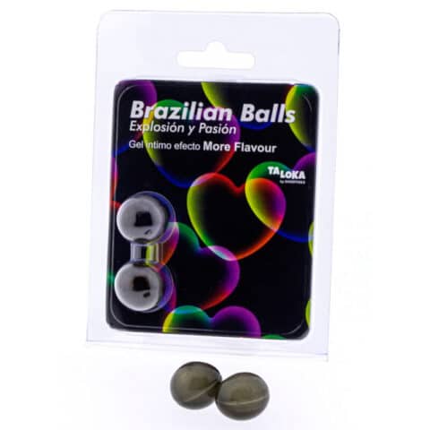 2 Boules brésiliennes plus deffet de saveur gel excitant — TALOKA
