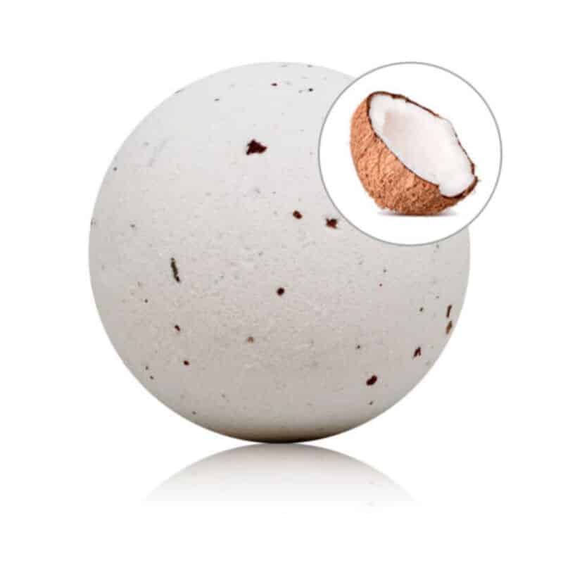 Bombe de bain parfumée noix de coco et pétales de rose — TALOKA