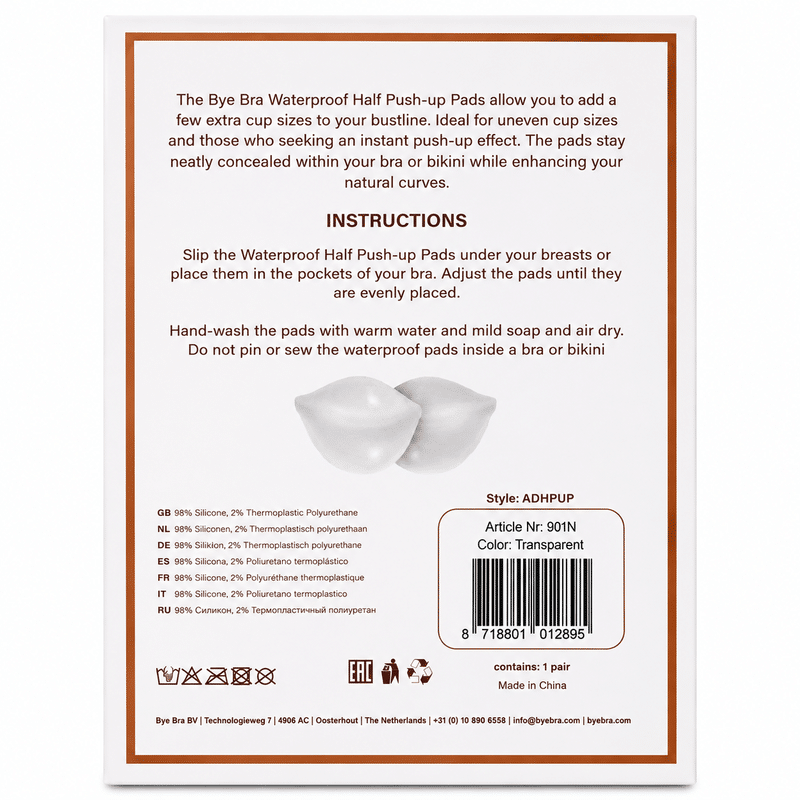 Semi pads push-up transparent — BYE-BRA, vue 4