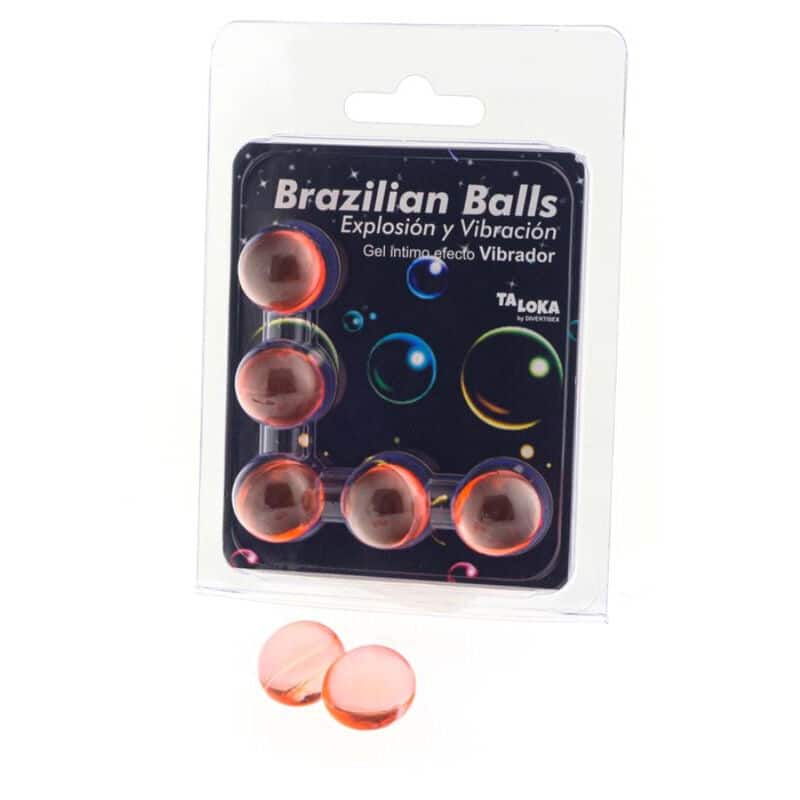 5 Balles brésiliennes gel excitant effet vibrant — TALOKA